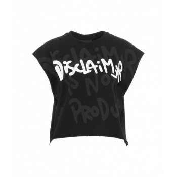 DISCLAIMER T-SHIRT CROPPED